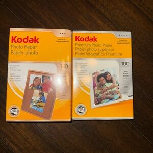 2‎ Kodak Instant Dry Photo Paper 280 Total Sheets 4”x6” Gloss Inkjet NIB
